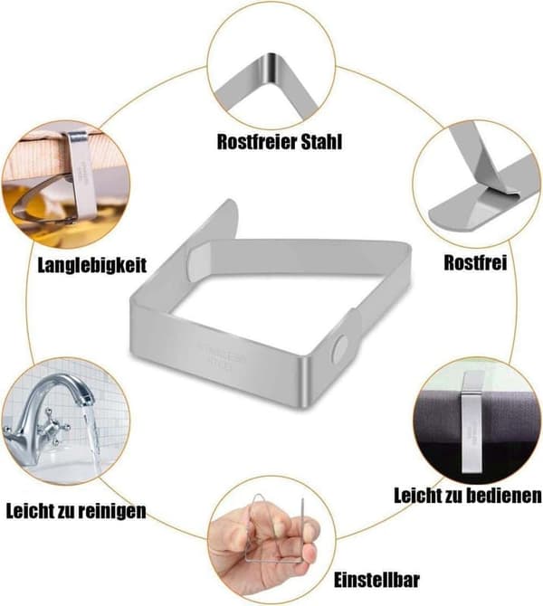 8-pak Doll Clips Picnicbord – Elegant løsning til borddækning