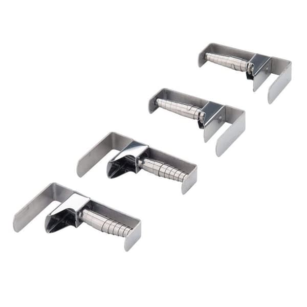 Dukhängare - Fackelmann - 61503 - Rostfritt stål - Justerbar 18-55 mm - Set med 4 delar