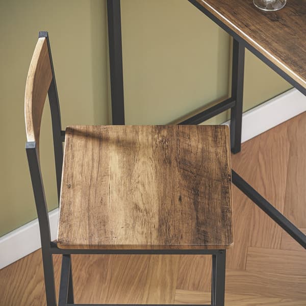 SoBuy Baaripöytä ja 2 baarituolit Ruokailuryhmä 2 hengelle. puukuvio P89*L45*K100 cm, Enimmäiskuormitus: 150 kg/Baarituolit OGT03-XL