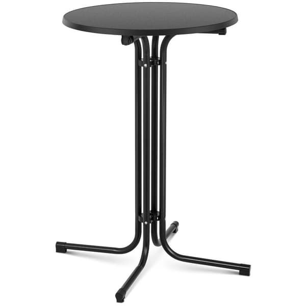 Royal Catering Cafébord - svart - ⌀70 cm - 110 cm