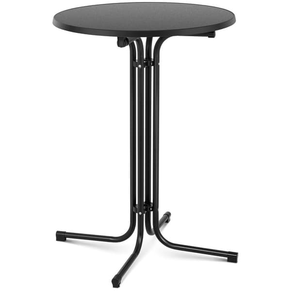 Royal Catering Cafébord - svart - ⌀80 cm - 110 cm