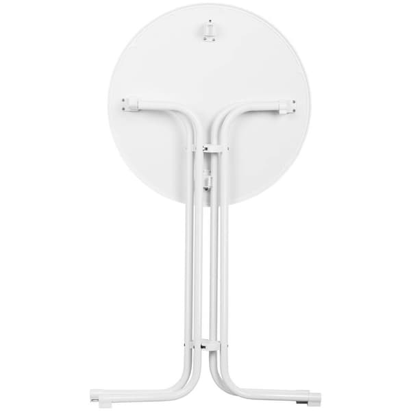 Royal Catering Cafébord - vitt - ⌀80 cm - 110 cm