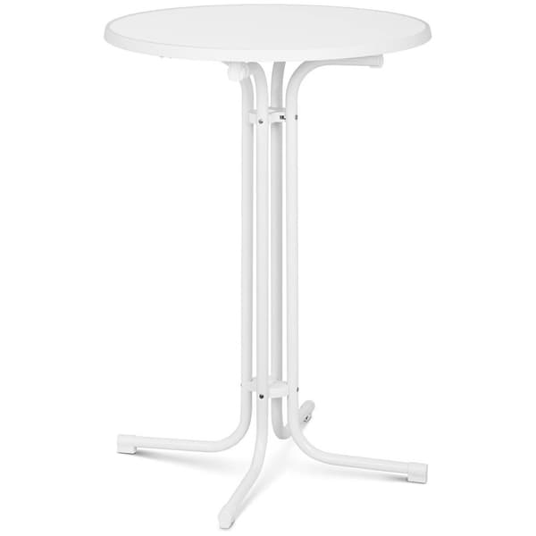 Royal Catering Cafébord - vitt - ⌀80 cm - 110 cm