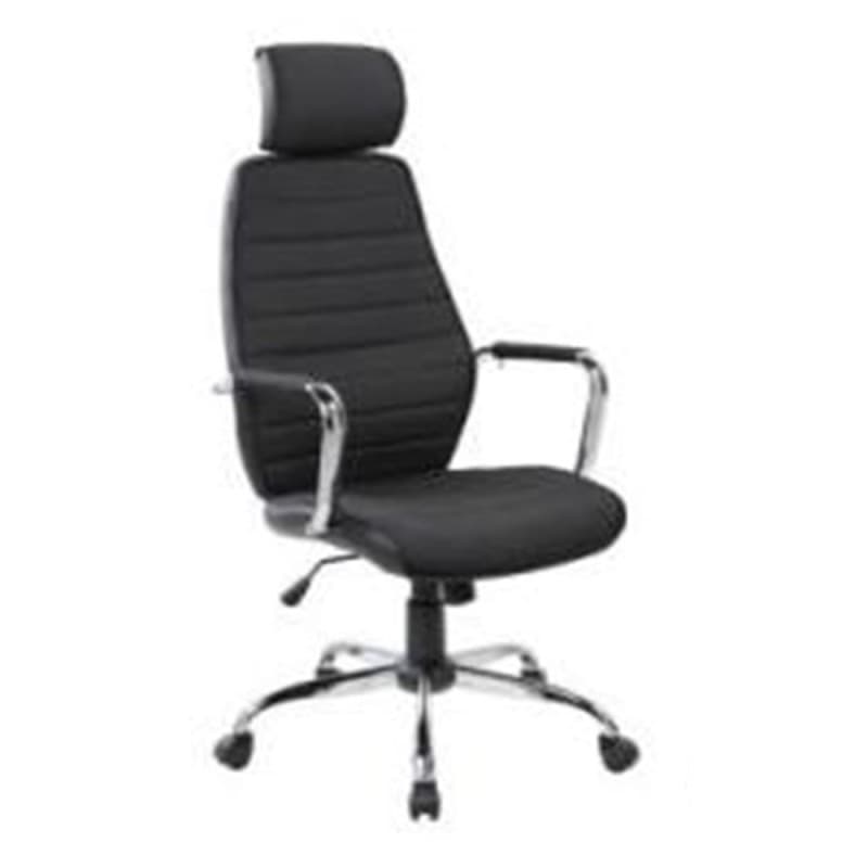 Kontorsstol med nackstöd DKD Home Decor Svart (59 x 66 x 131 cm)