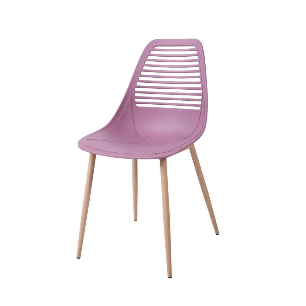 Stol DKD Home Decor Rosa Metall Polypropen (PP) (54 x 46 x 84 cm)