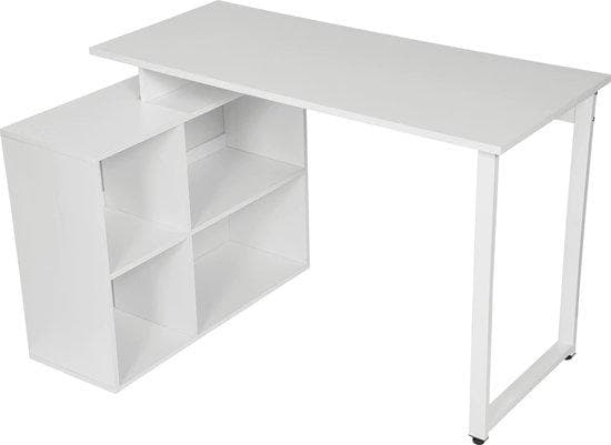 Loft Home Modern Desk - Laptop Table - Vintage - Industrial Desk - White