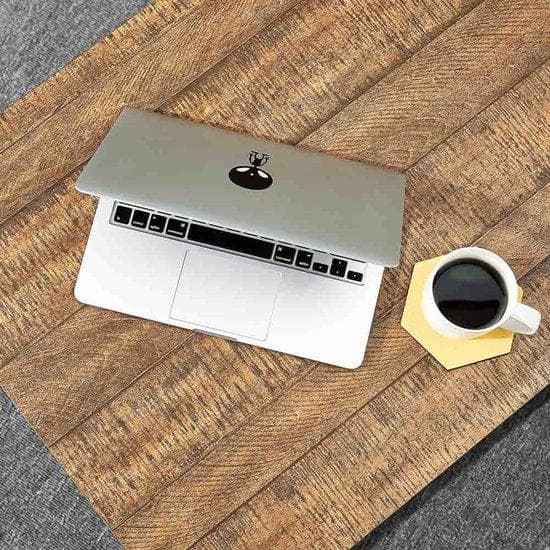 Corner Agency - Industrial - 3 -Piece - Computer Table - L -formad - Svart/brunt - 140 x 130 x 76 cm