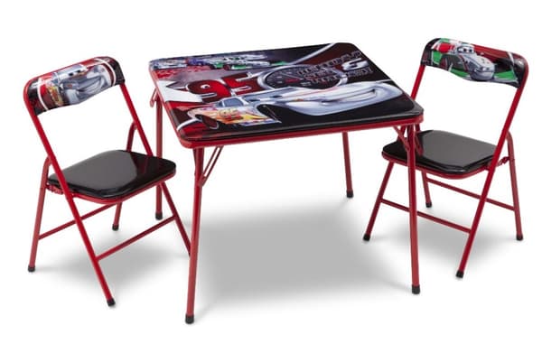 Disney Bilar / Cars McQueen Fällbord och 2  stolar