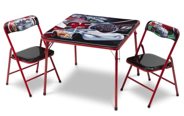 Disney Bilar / Cars McQueen Fällbord och 2  stolar