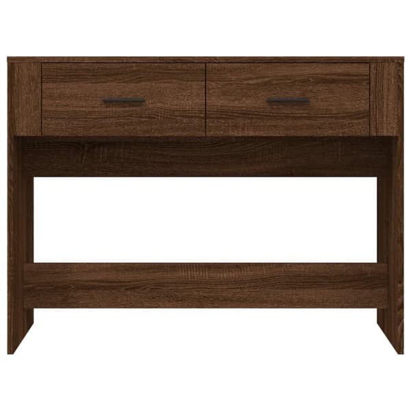 vidaXL konsolbord 100x39x75 cm konstrueret træ Brun egetræ