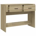 Miniatyrbilde 7 av 11: vidaXL Konsollbord sonoma eik 100x39x75 cm konstruert tre