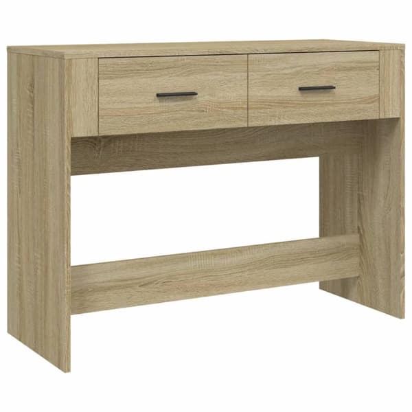 vidaXL Konsollbord sonoma eik 100x39x75 cm konstruert tre