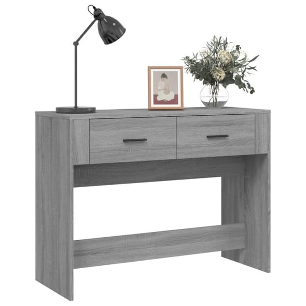 vidaXL Konsollbord grå sonoma 100x39x75 cm konstruert tre
