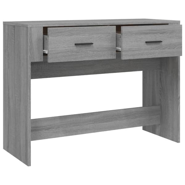 vidaXL Konsollbord grå sonoma 100x39x75 cm konstruert tre