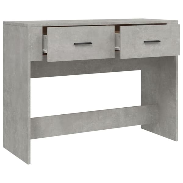 vidaXL Konsolbord betonggrå 100x39x75 cm konstruerat trä