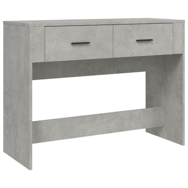 vidaXL Konsolbord betonggrå 100x39x75 cm konstruerat trä