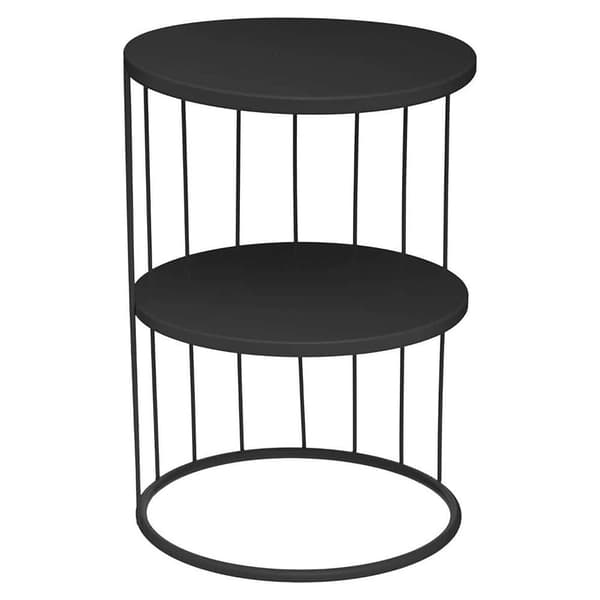 Atmosphera Sidobord Metal Svart