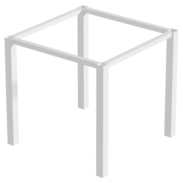 Emuca Fyrkantiga Ben Och Tabellstruktur 50 X 50 Mm Vit
