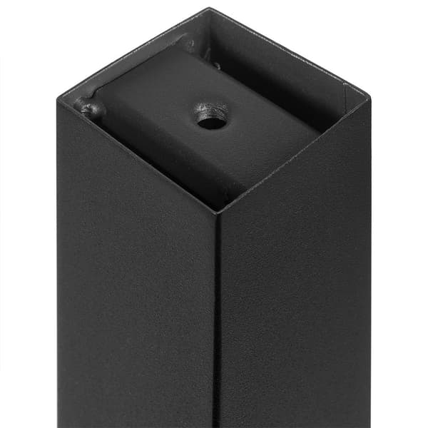 Emuca Firkantede Ben Til Bord 50 X 50 Mm Sort