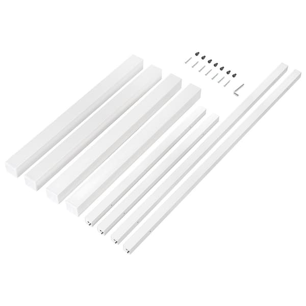 Emuca Firkantede Ben Og Tabelstruktur 50 X 50 Mm Hvid
