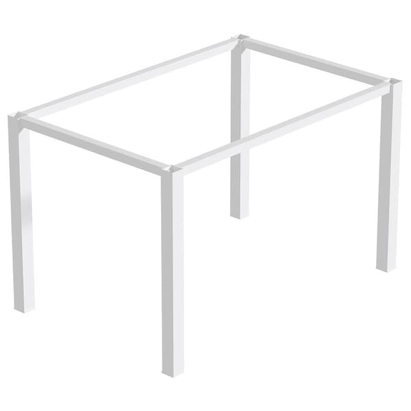Emuca Firkantede Ben Og Tabelstruktur 50 X 50 Mm Hvid