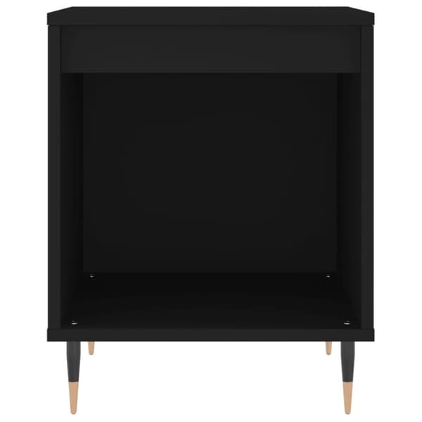 sengebord 40x35x50 cm konstrueret træ sort