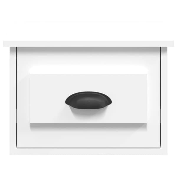 Väggmonterade sängbord 2 st vit 41,5x36x28cm