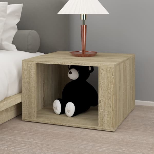 Sängbord sonoma-ek 57x55x36 cm konstruerat trä
