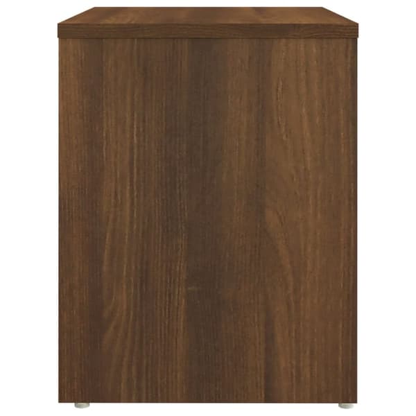 Yöpöydät 2 kpl ruskea tammi 40x30x40 cm tekninen puu