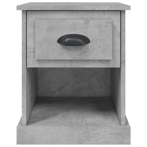 sengebord 39x39x47,5 cm konstrueret træ betongrå