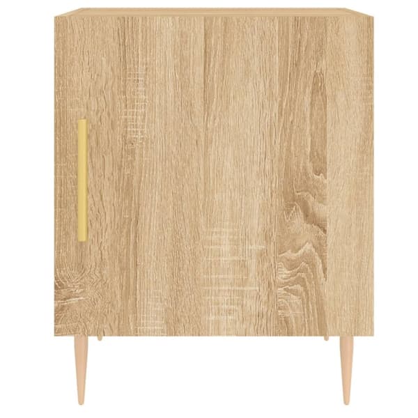 sengeborde 2 stk. 40x40x50 cm konstrueret træ sonoma-eg