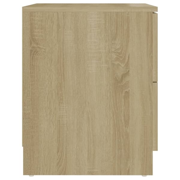sengeborde 2 stk. 40x40x50 cm spånplade sonoma-eg