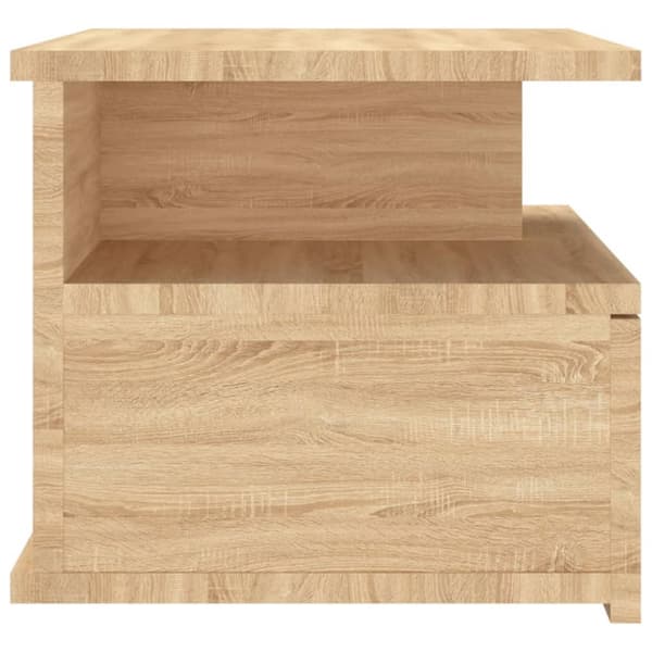 svævende natborde 2 stk. 40 x 31 x 27 cm konstrueret træ sonoma