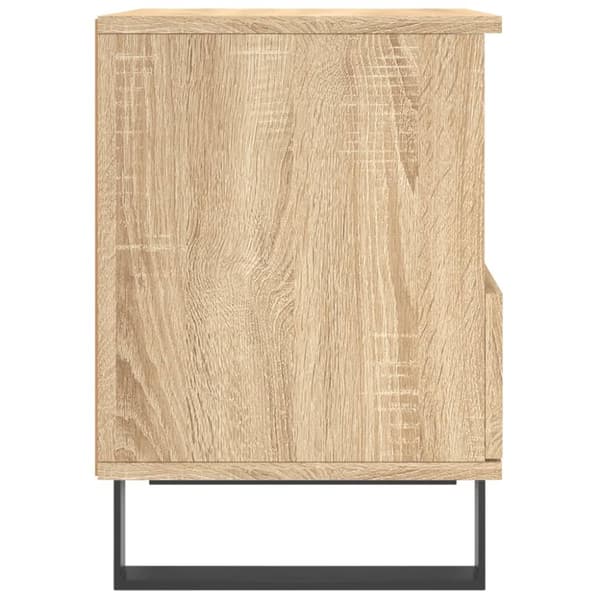 sengeborde 2 stk. 40x35x50 cm konstrueret træ sonoma-eg