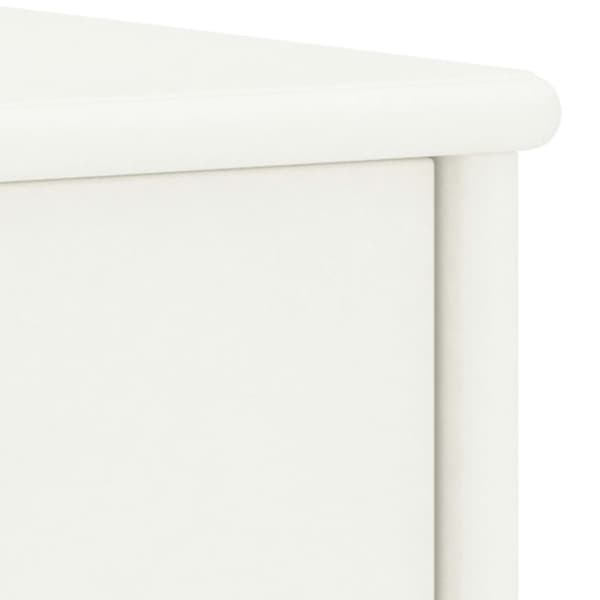 sengebord 35x30x40 cm massivt fyrretræ hvid