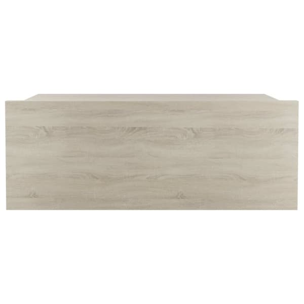 svævende natbord 40 x 30 x 15 cm konstrueret træ sonoma-eg