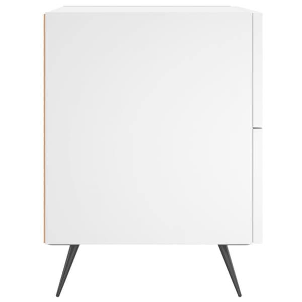 sengeborde 2 stk. 40x35x47,5 cm konstrueret træ hvid