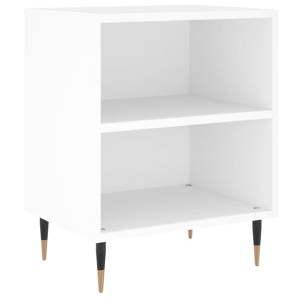 sengeborde 2 stk. 40x30x50 cm konstrueret træ hvid