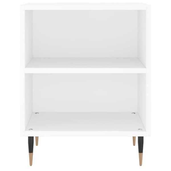 sengeborde 2 stk. 40x30x50 cm konstrueret træ hvid