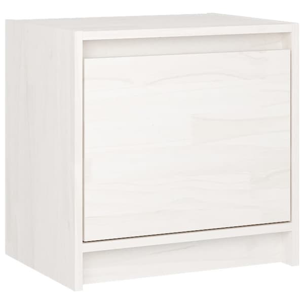 sengeborde 2 stk. 40x30,5x40 cm massivt fyrretræ hvid
