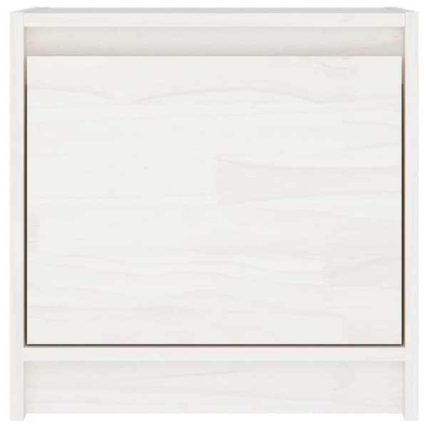 sengeborde 2 stk. 40x30,5x40 cm massivt fyrretræ hvid