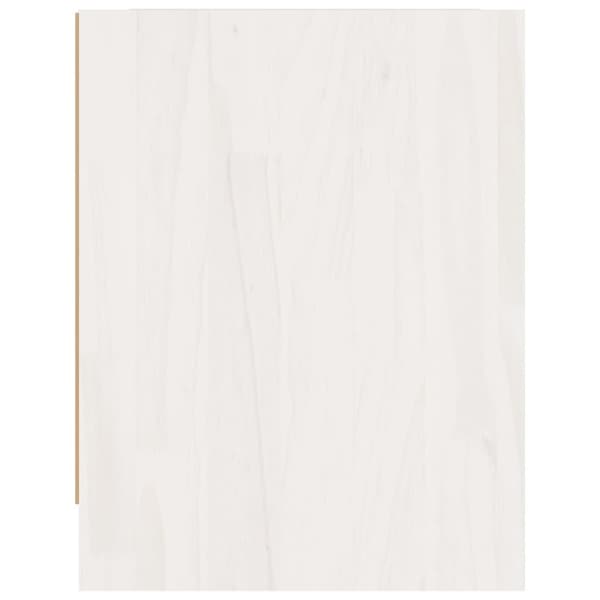 sengeborde 2 stk. 40x30,5x40 cm massivt fyrretræ hvid
