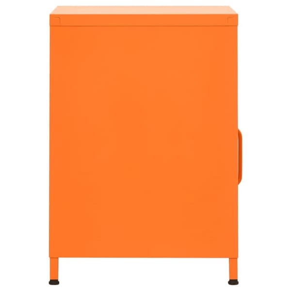 natbord 35x35x51 cm stål orange