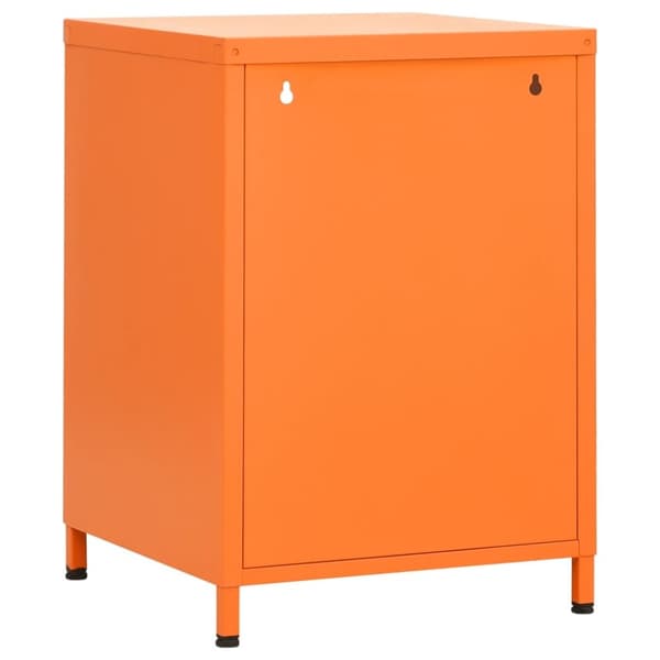 natbord 35x35x51 cm stål orange
