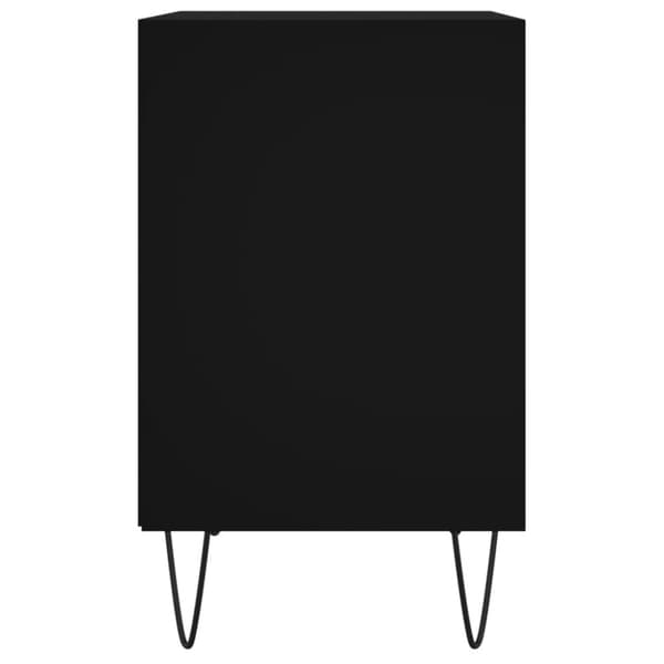 sengeborde 2 stk. 40x30x50 cm konstrueret træ sort