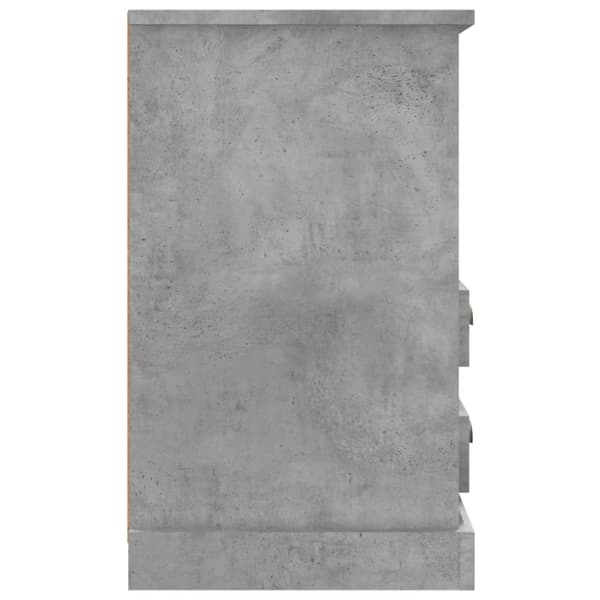 sengebord 43x36x60 cm betongrå