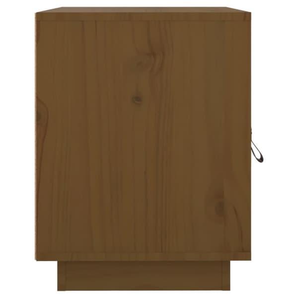 sengebord 40x34x45 cm massivt fyrretræ gyldenbrun