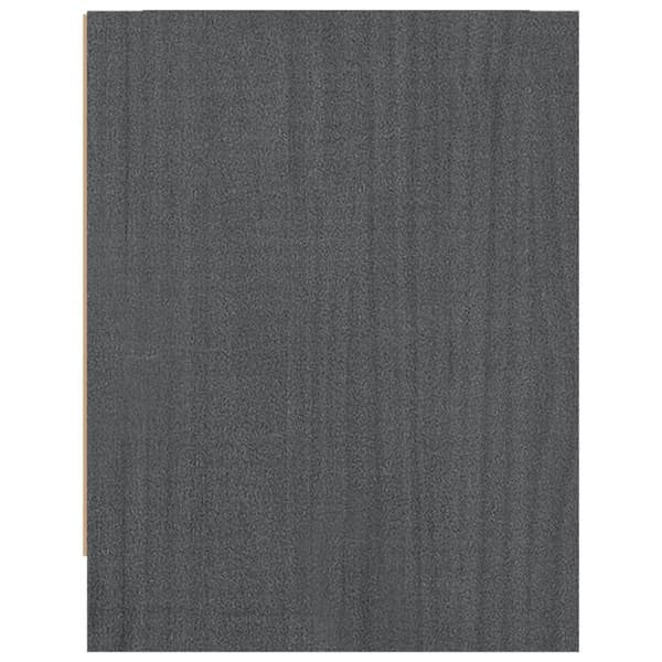 sengeborde 2 stk. 40x30,5x40 cm massivt fyrretræ grå