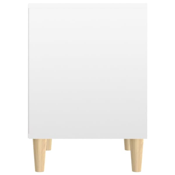 sengeskab 40x35x50 cm konstrueret træ hvid højglans