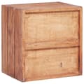 Pikkukuva 5 / 9: Yöpöytä 3 vetolaatikolla 35x25x35 cm kierrätetty täyspuu